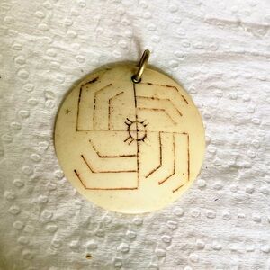 Victory in Combat Bone Charm or Pendant Norse Bone Bind Rune Amulets Norse Sigil